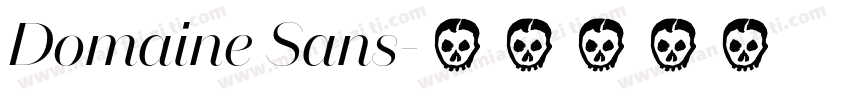 Domaine Sans字体转换